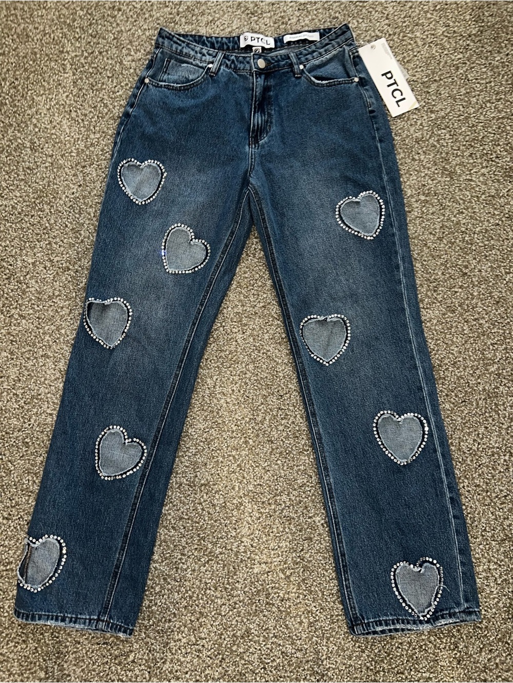 NWT PTCL heart jeans